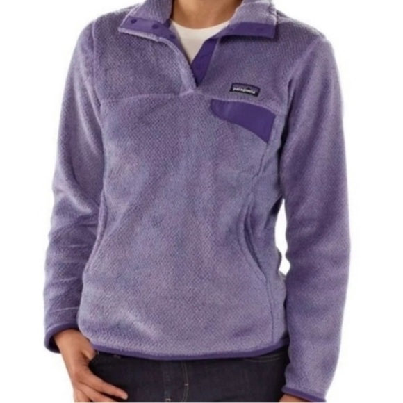 Patagonia Tops - Patagonia Purple Women's Re-Tool Snap-T Fleece Pullover Size Small